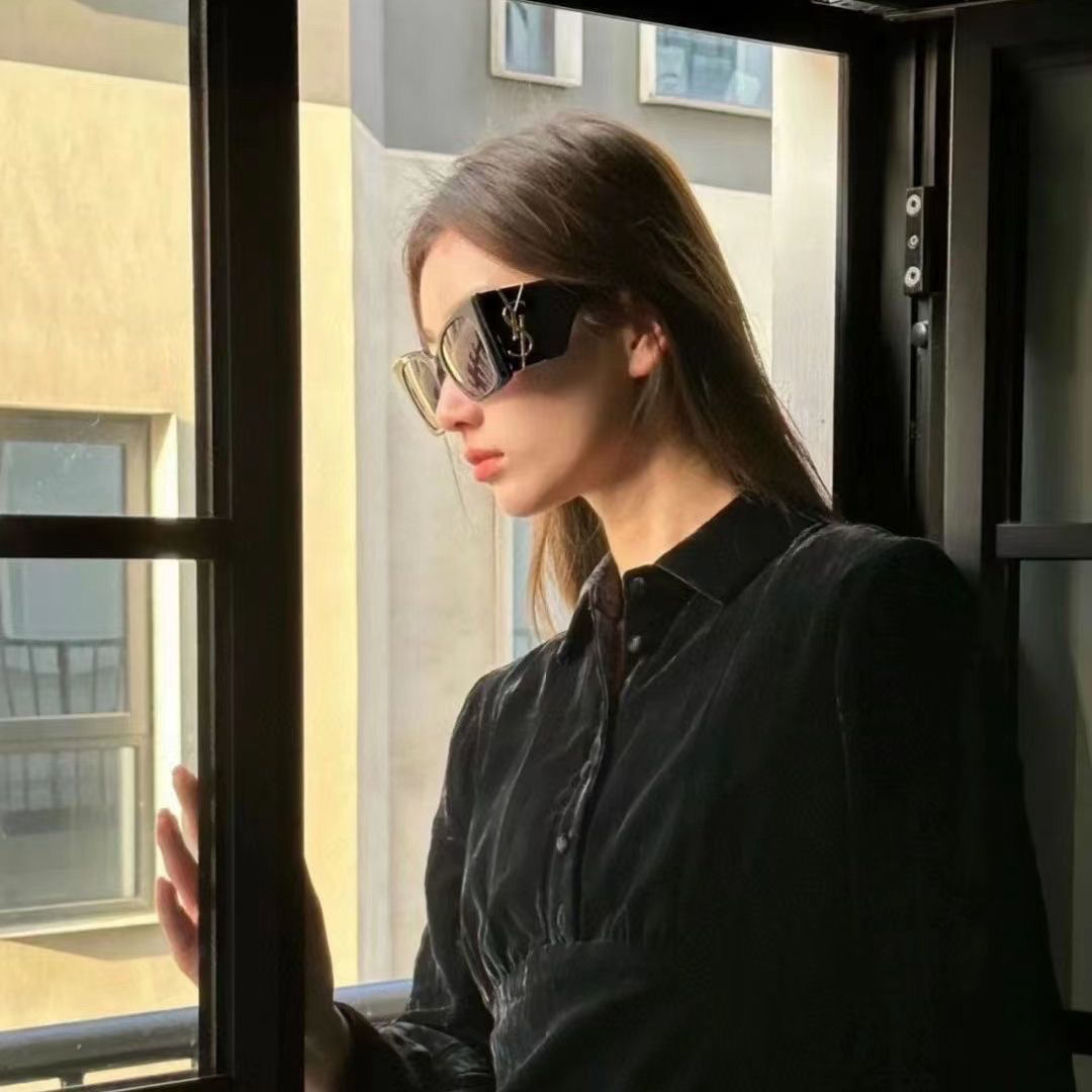 2025年ファッション同スタイルYSL119サングラスキャットアイ高級サングラス