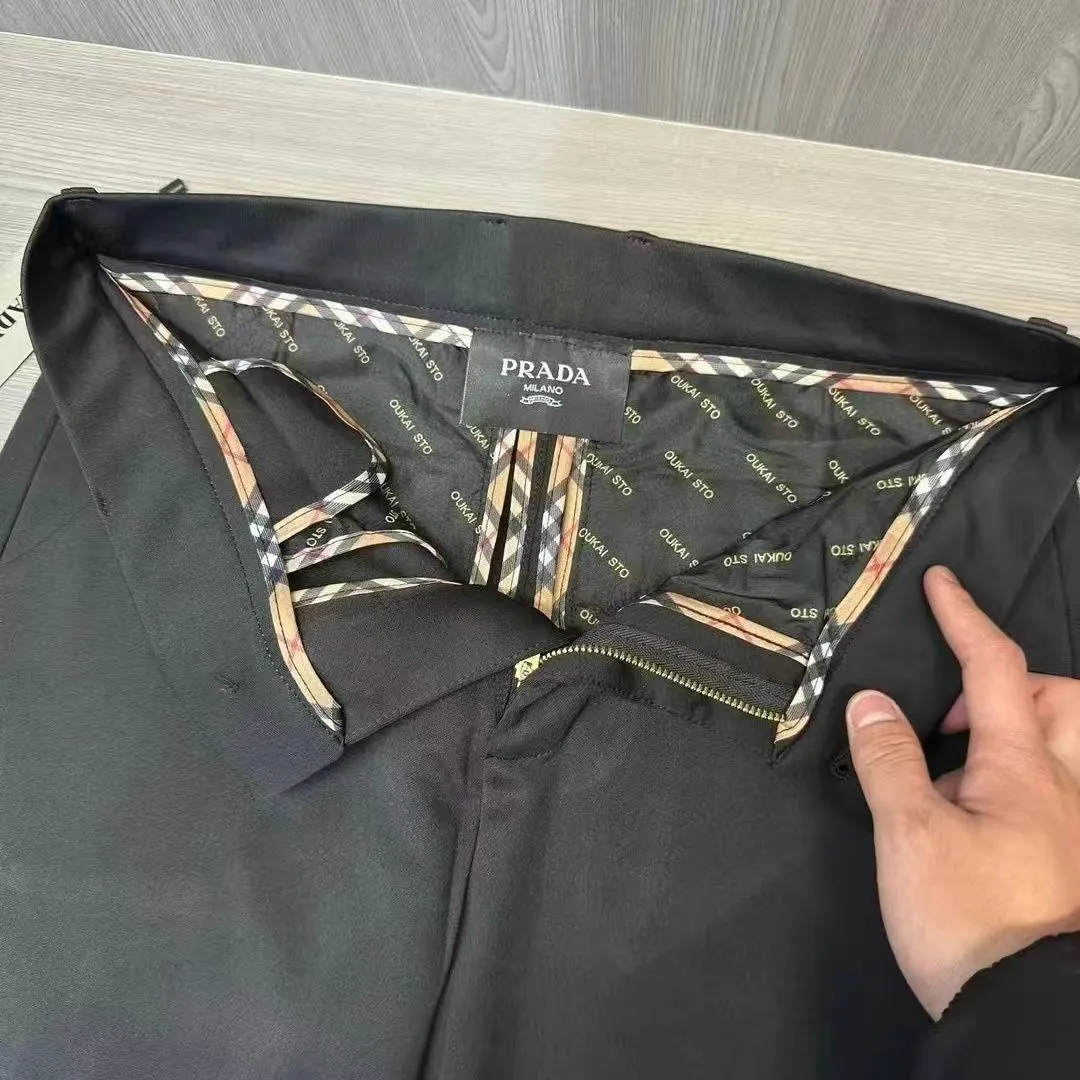 『M-4XL』新しいスリムフィットのビジネスカジュアルパンツ、黒、多用途のドレスパンツ