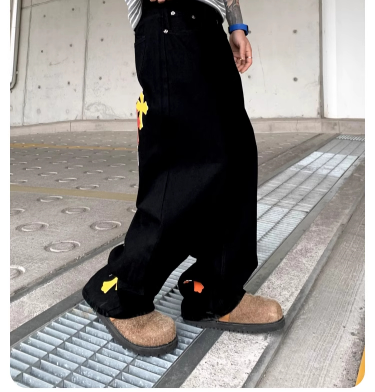 『S-3XL』2025年春夏新作 レイジーカラーパンツ 気質ジーンズ メンズ