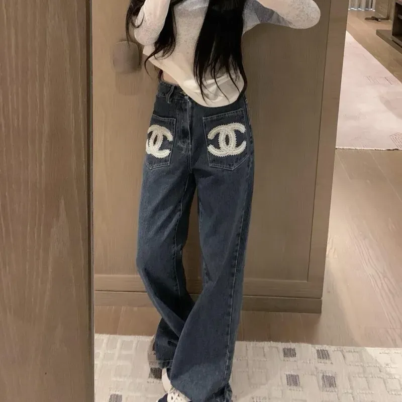 『S-L』上品見えレンド フェミニン 高品質 体型をカバー 脚長効果 合わせやすい ジーンズ