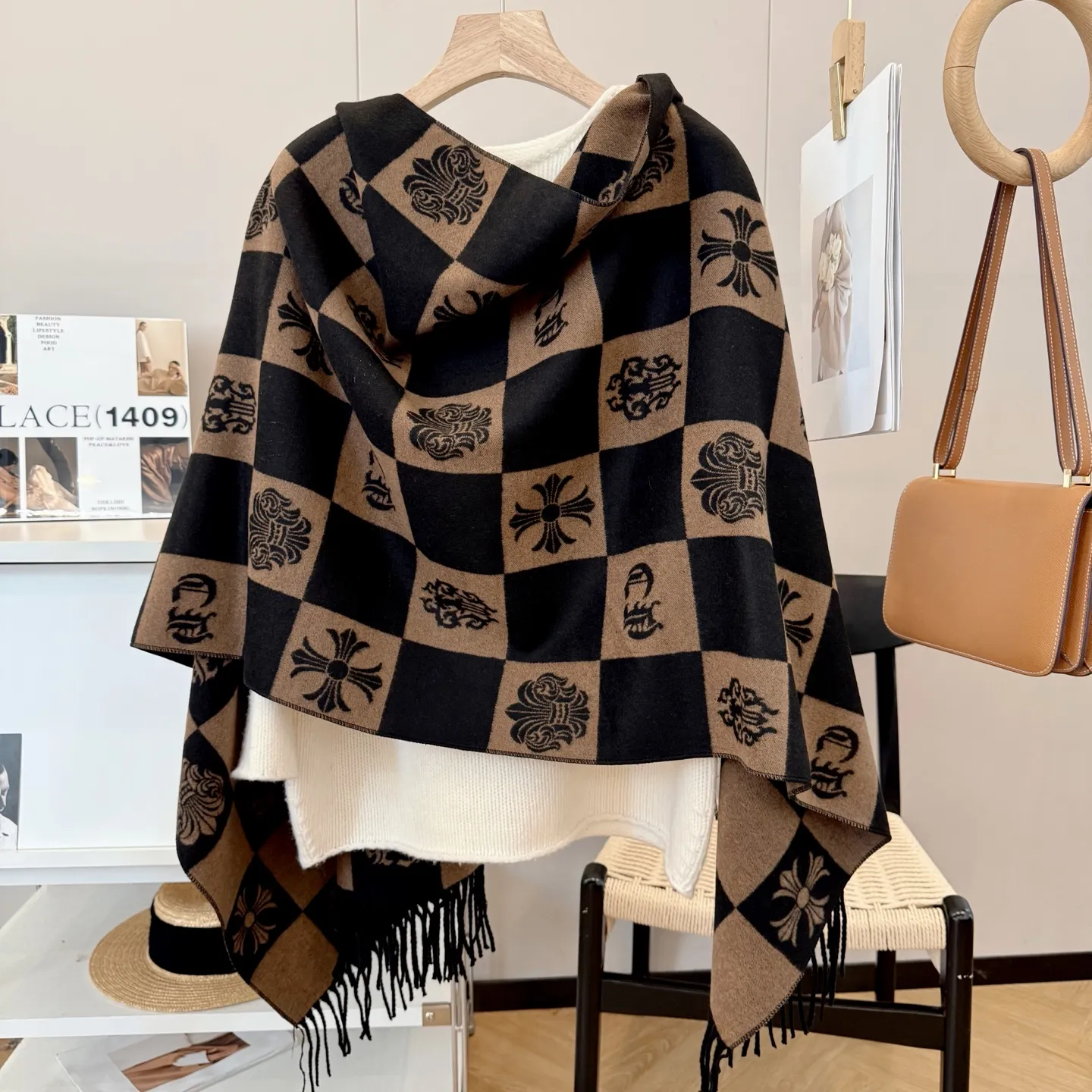 こなれ感たっぷり トレンド感 多色展开 肌にやさしい お手入れ簡単 ソフトな肌触り スカーフ