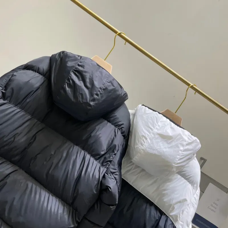 『M-2XL』好感度100％ 質感のいい ファッション 配色 ふわふわ フード付き ジッパー 冬 ダウンアウター