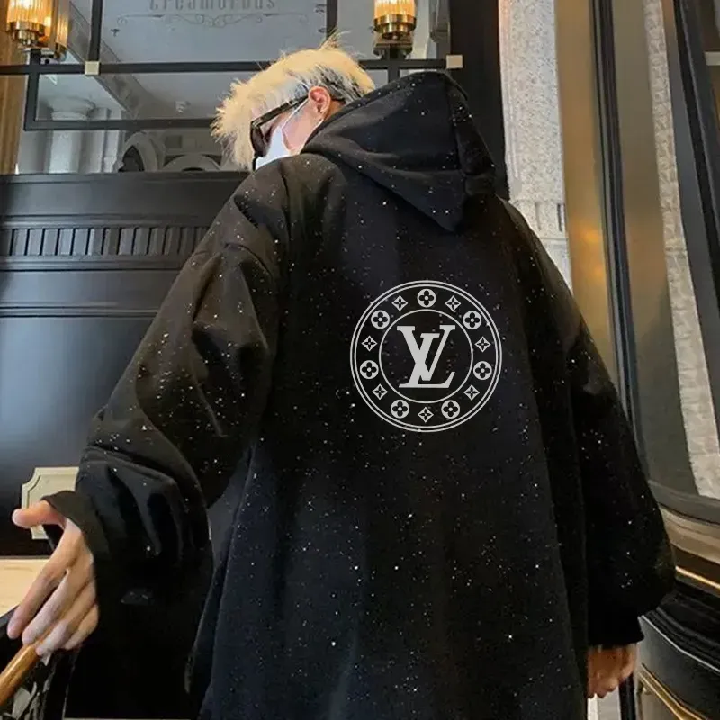 『S-3XL』激売れ中 憧れ 新品 おしゃれ ラメ入り フード付き プリント パーカー