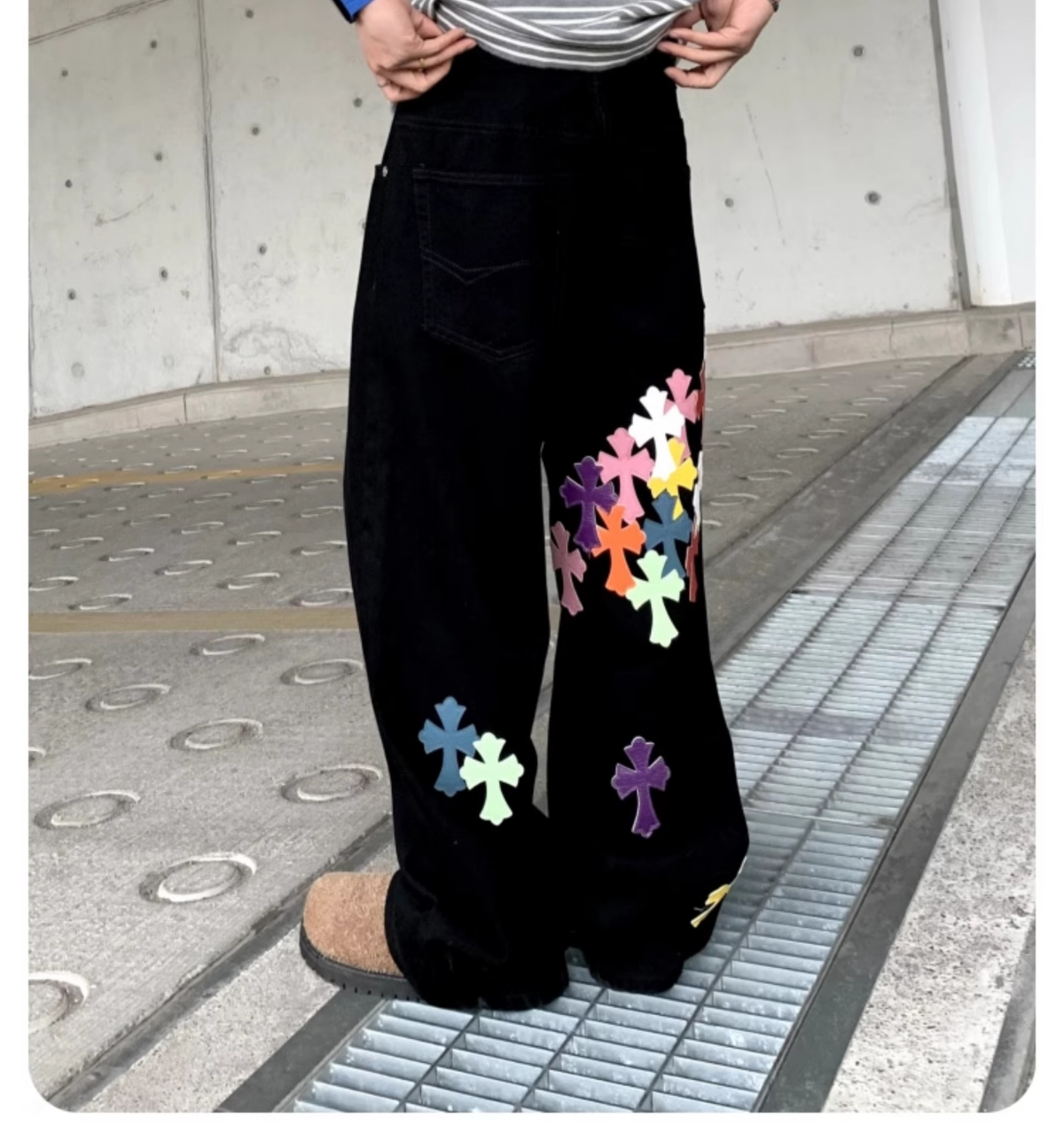 『S-3XL』2025年春夏新作 レイジーカラーパンツ 気質ジーンズ メンズ