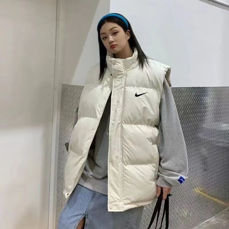 新しいユニセックススポーツベストコットンジャケット多用途暖かいカジュアルスタンドカラーベスト