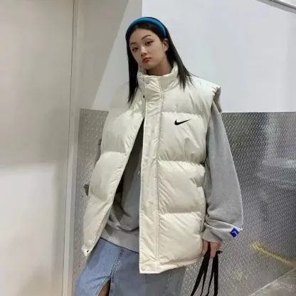 新しいユニセックススポーツベストコットンジャケット多用途暖かいカジュアルスタンドカラーベスト