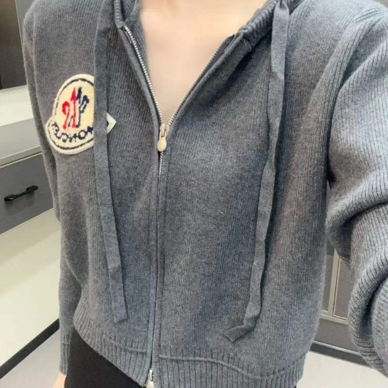 『S-L』秋冬新作 ジッパー付きニット 厚手カーディガンジャケット レディース