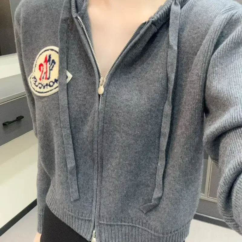 『S-L』秋冬新作 ジッパー付きニット 厚手カーディガンジャケット レディース