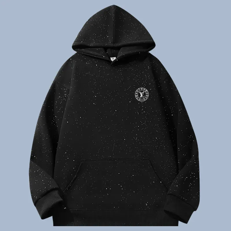 『S-3XL』激売れ中 憧れ 新品 おしゃれ ラメ入り フード付き プリント パーカー