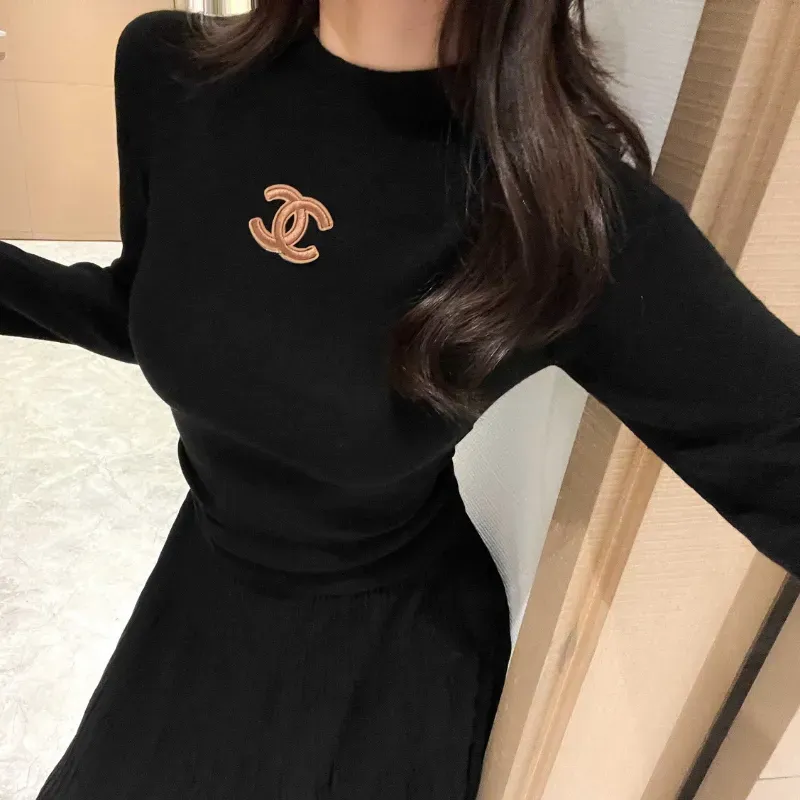 『フリー』セット 大人の定番 着心地良い 絶対流行 ファッション ニット生地 無印 着瘦せ トップス+スカート