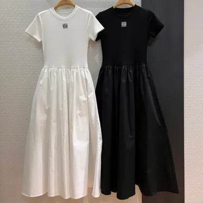 『 S-L』大注目 大活躍 女子マスト フェミニン シンプル キレカジ ポケット付き ワンピース