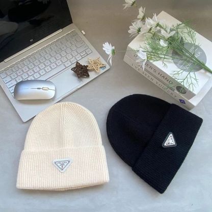 冬用ニットラビットファーファッショナブルな秋冬用厚手暖かいウール帽子