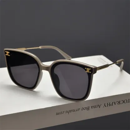 レトロなスクエアサングラス——男女兼用、UVカットサングラス