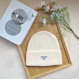 冬用ニットラビットファーファッショナブルな秋冬用厚手暖かいウール帽子