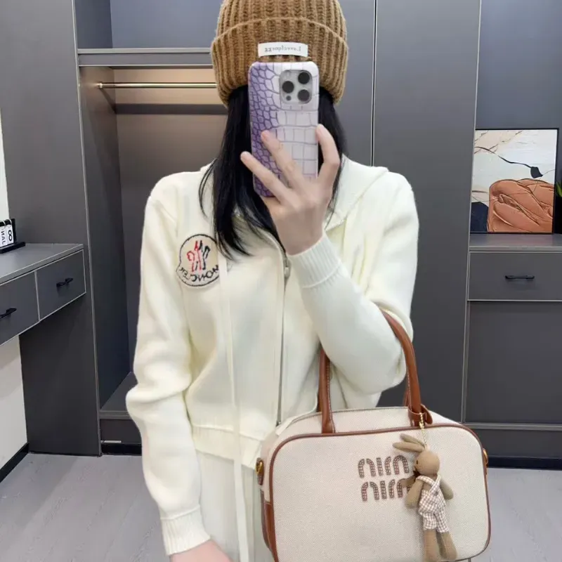 『S-L』秋冬新作 ジッパー付きニット 厚手カーディガンジャケット レディース