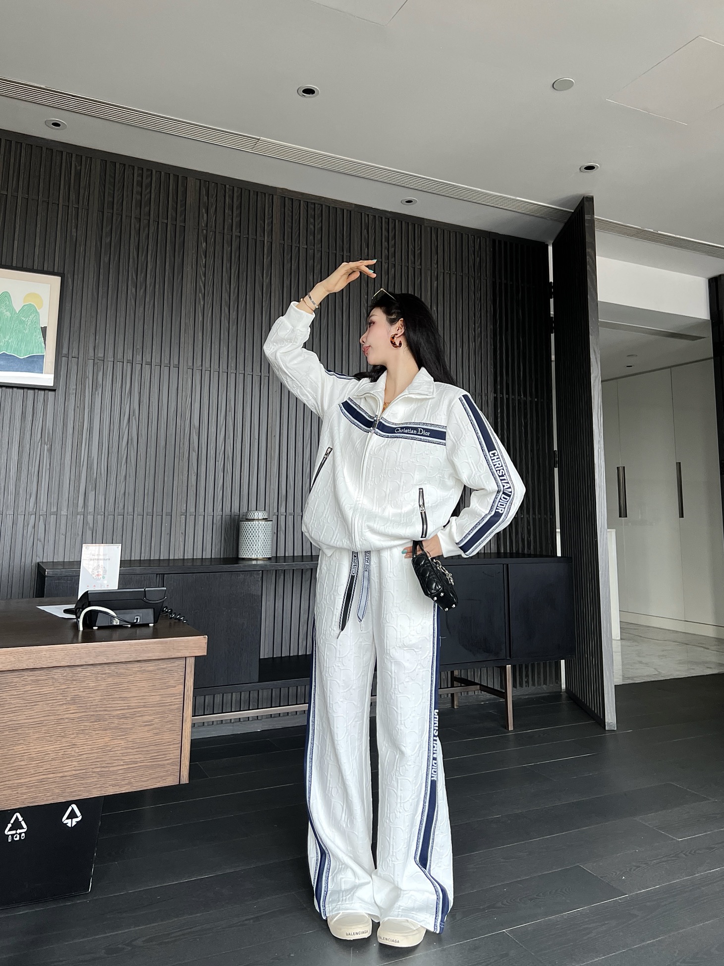 『S-L』新しいクラシックリボンレタージャカードスーツ