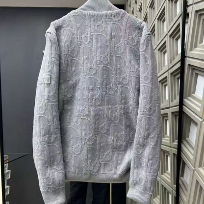 おしゃれなパッチワークニットスタンドカラーコットンコート。秋冬に暖かく、ユニセックス。