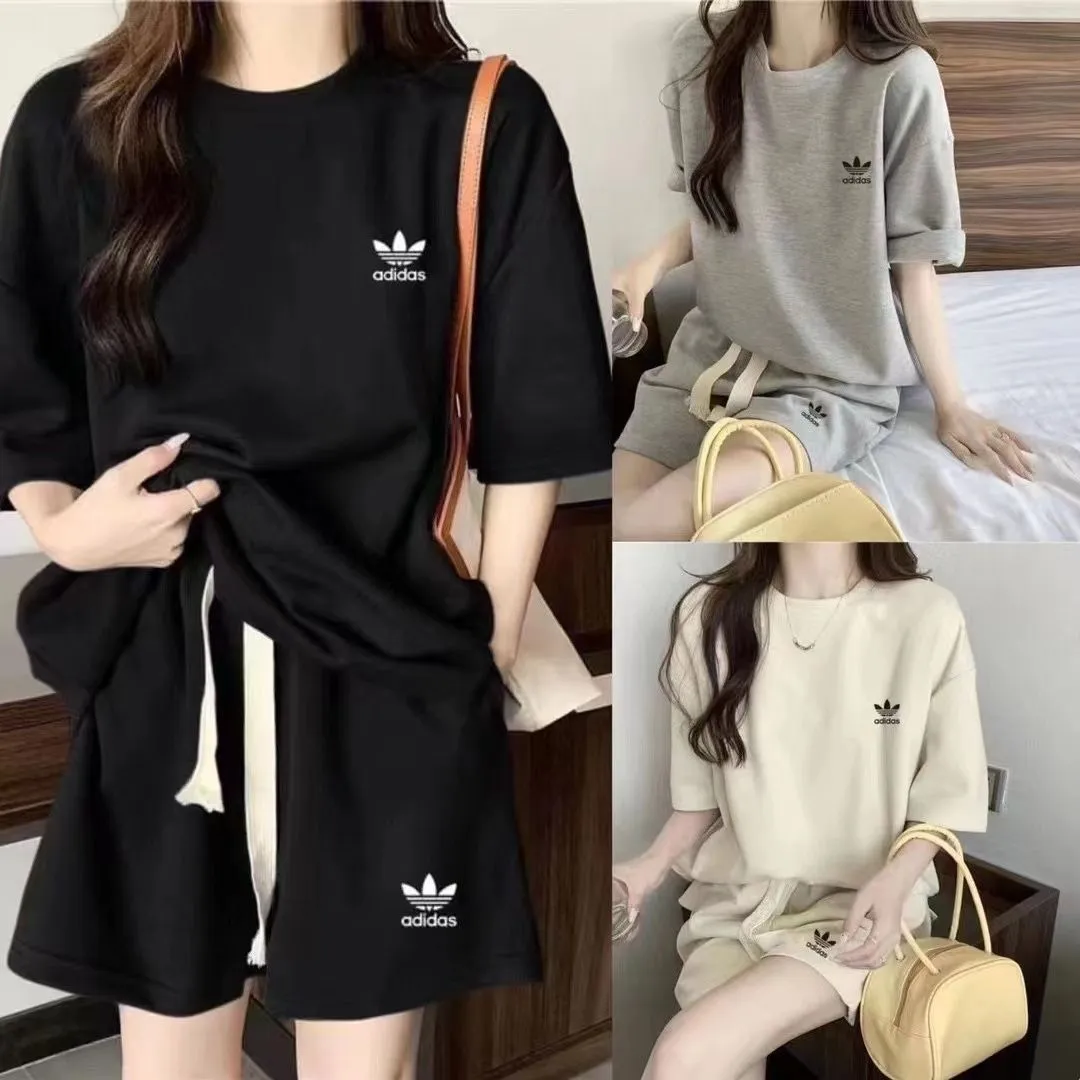 『フリーサイズ』元気いっぱい 質感のいい スポーツ カジュアル 3色選べる 無地 Ｔシャツ ショートパンツ　