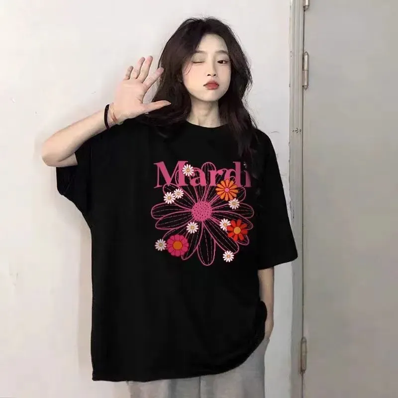 大人の定番 ファッション 着せやすい シンプル 気質いい 通気性 快適 プリント 合わせやすい ゆったり Tシャツ