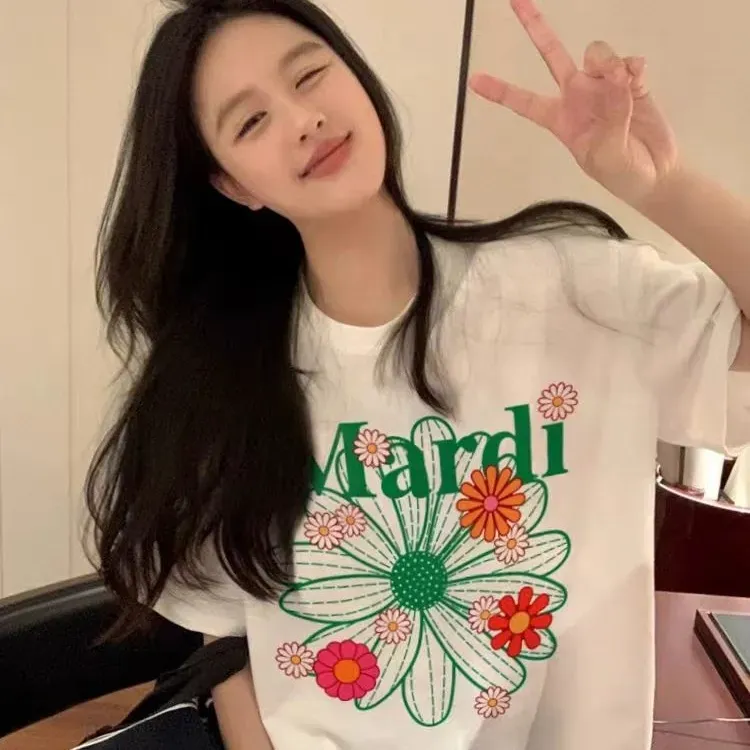 大人の定番 ファッション 着せやすい シンプル 気質いい 通気性 快適 プリント 合わせやすい ゆったり Tシャツ