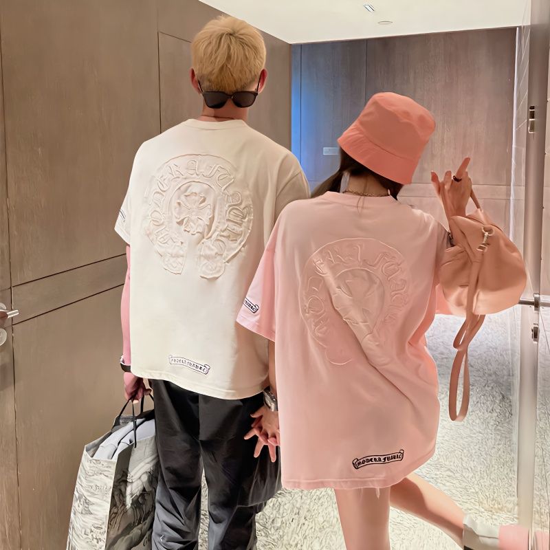 よく売れる シンプル 定番 着心地良い カジュアル カップルお揃い 男女兼用 半袖 Tシャツ