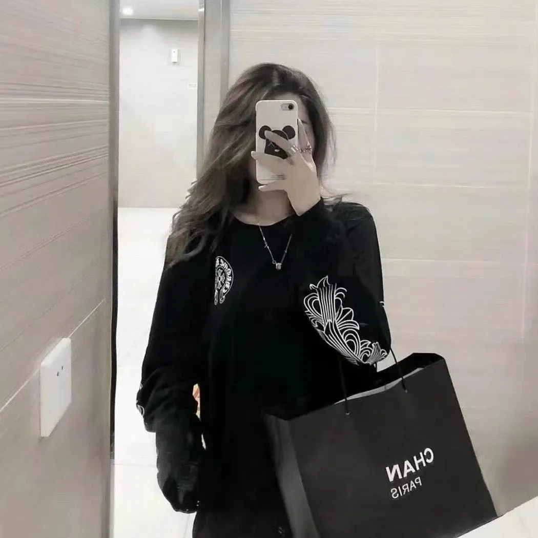 『M-2XL』着回し力抜群 トレンド ルーズ カジュアル 合わせやすい 着心地良い 長袖 Tシャツ