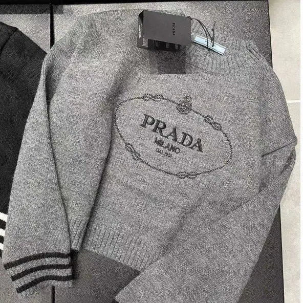 『S-XL』通気性良い アルファベット 刺繍 ラウンドネック 合わせやすい カジュアル ニットセーター