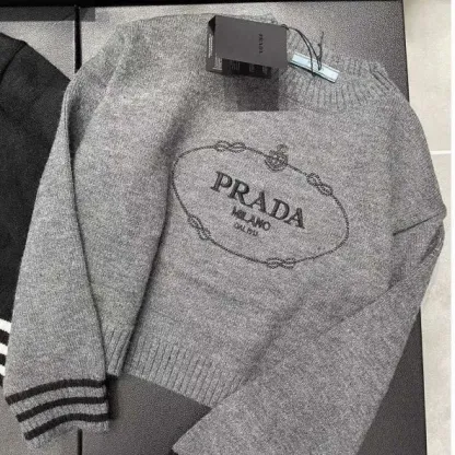 『S-XL』通気性良い アルファベット 刺繍 ラウンドネック 合わせやすい カジュアル ニットセーター