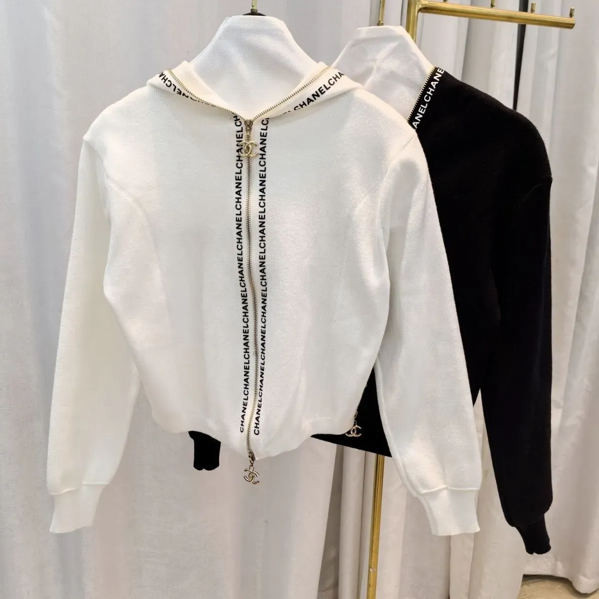 『S-L』絶対欲しい！フード付き 着心地良い トレンド 合わせやすい 着痩せ ニット ジャケット