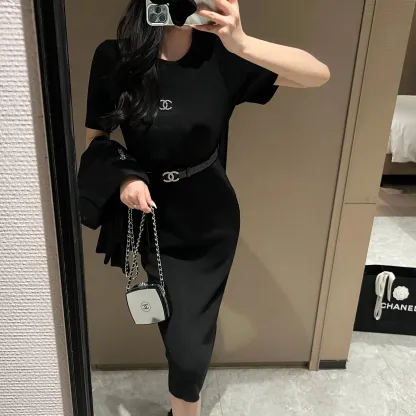 『S-L』セットアップ 高級感 着心地良い ファッション エレガント 無地 着瘦せ 快適 ワンピース＋アウター