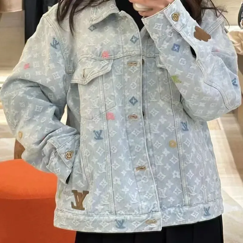 『S-3XL』売れ筋 着心地良い ゆるい 高品質 手触り良く合わせやすい トレンド デニムジャケット