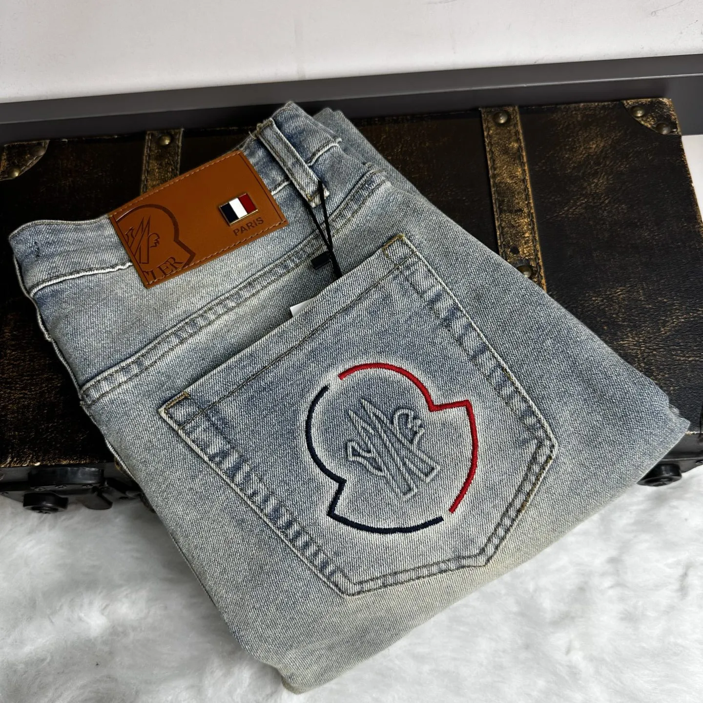 『S-2XL』クラシック 春夏 ウォッシュ メンズ スリム ストレート ジーンズ