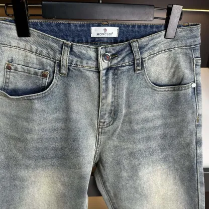 『S-2XL』クラシック 春夏 ウォッシュ メンズ スリム ストレート ジーンズ