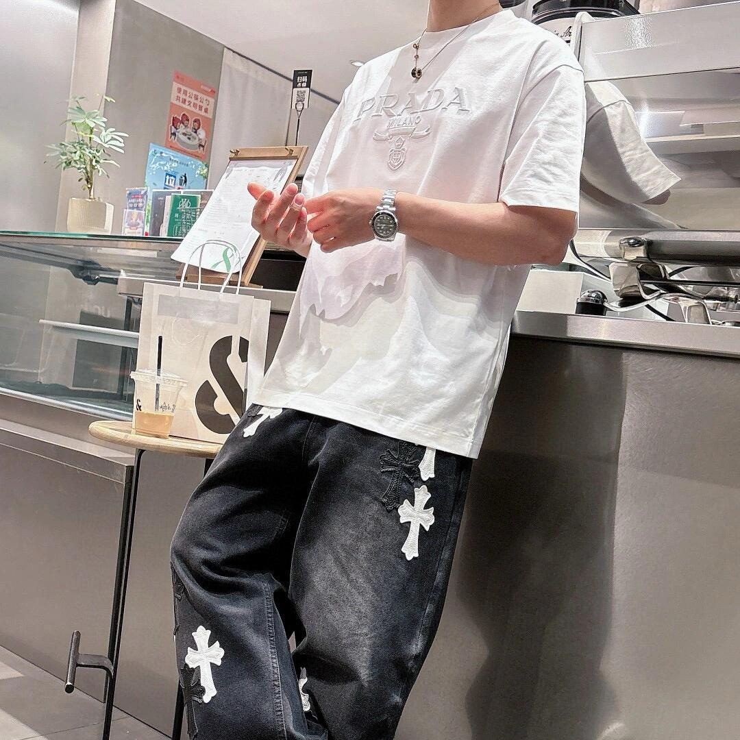 『S-4XL』超人気商品 大人の定番 合わせやすい 質感のいい 快適 通気性 高品質 刺繍Ｔシャツ