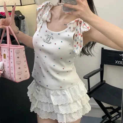 『フリーサイズ』組み合わせやすい 美人度アップ 女子マスト 高級感 クラシック フィット感 エレガント タンクトップ