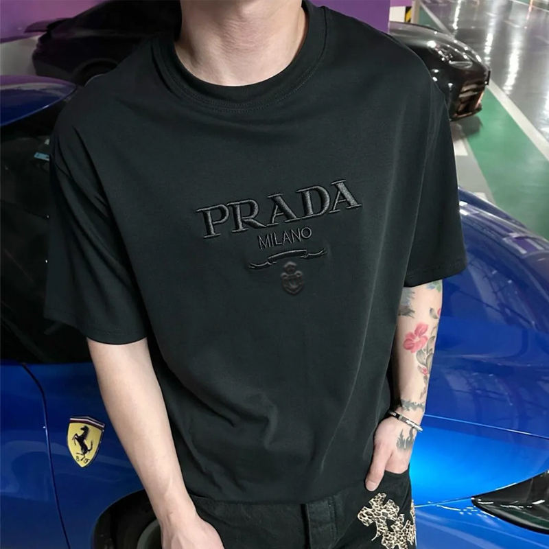 『S-4XL』大好評 着心地良い 今季大流行 高級感 柔らかい スタイリッシュ ミニマリスト 刺繍 Ｔシャツ