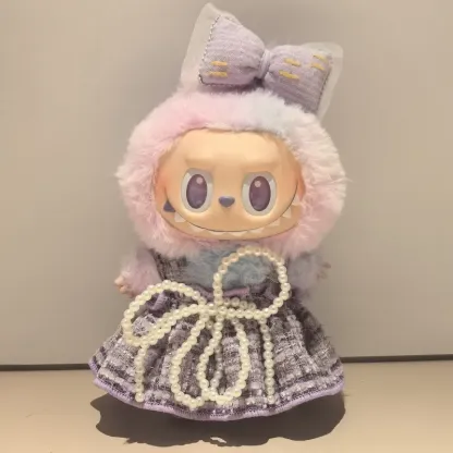 取り入れたい 大人気 キュート スウィートリボン labubuぬいぐるみペンダント 服
