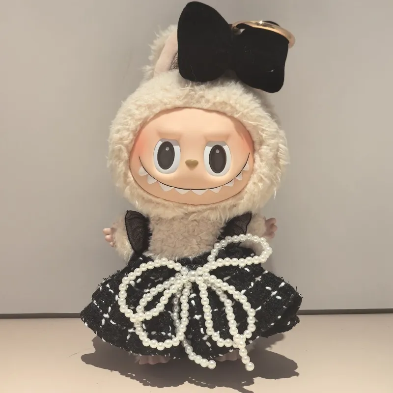 取り入れたい 大人気 キュート スウィートリボン labubuぬいぐるみペンダント 服
