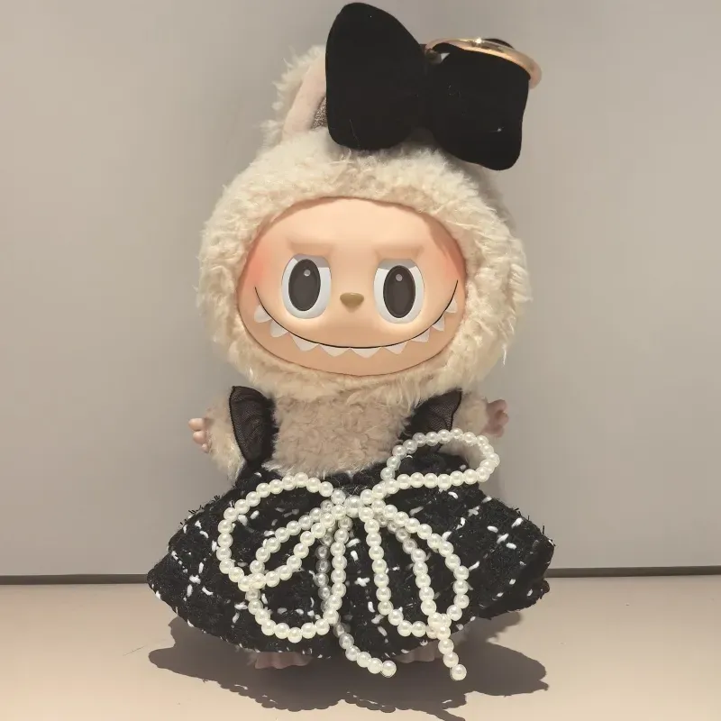 取り入れたい 大人気 キュート スウィートリボン labubuぬいぐるみペンダント 服