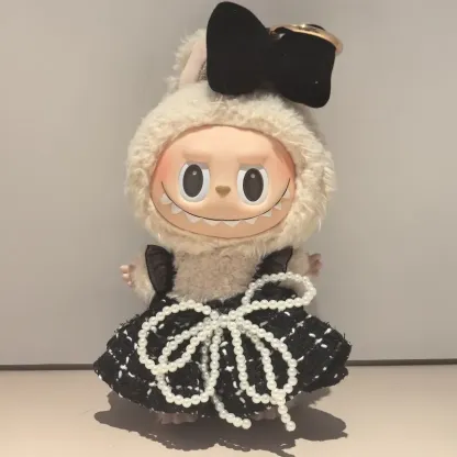 取り入れたい 大人気 キュート スウィートリボン labubuぬいぐるみペンダント 服
