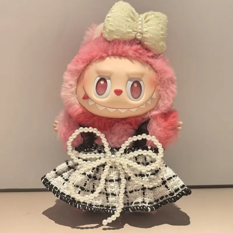 取り入れたい 大人気 キュート スウィートリボン labubuぬいぐるみペンダント 服