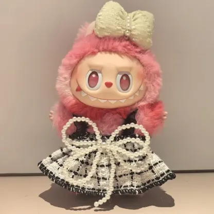 取り入れたい 大人気 キュート スウィートリボン labubuぬいぐるみペンダント 服