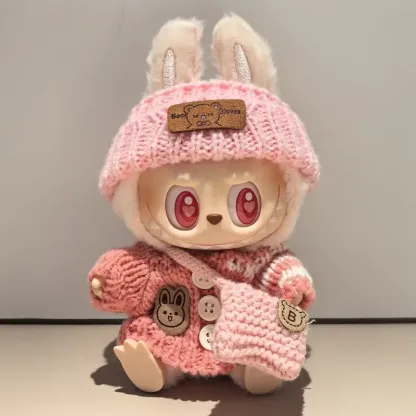 好感度UP 絶対欲しい トレンド ニット labubuぬいぐるみペンダント 服