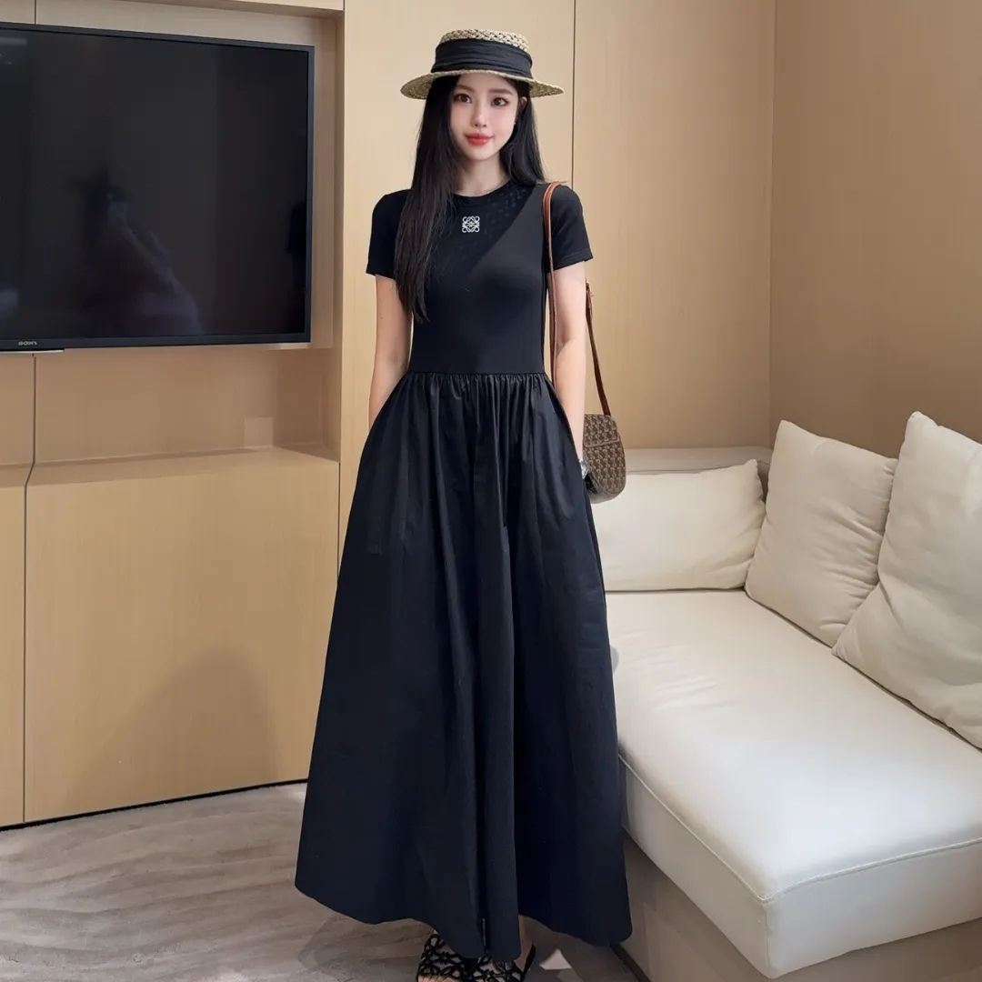 『 S-L』大注目 大活躍 女子マスト フェミニン シンプル キレカジ ポケット付き ワンピース