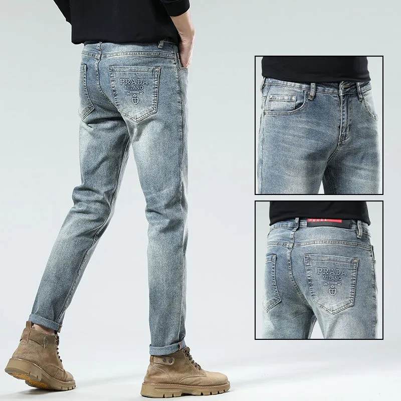 『S-2XL』取り入れたい 組み合わせやすい 重工 ハンサム 気質いい ジーンズ