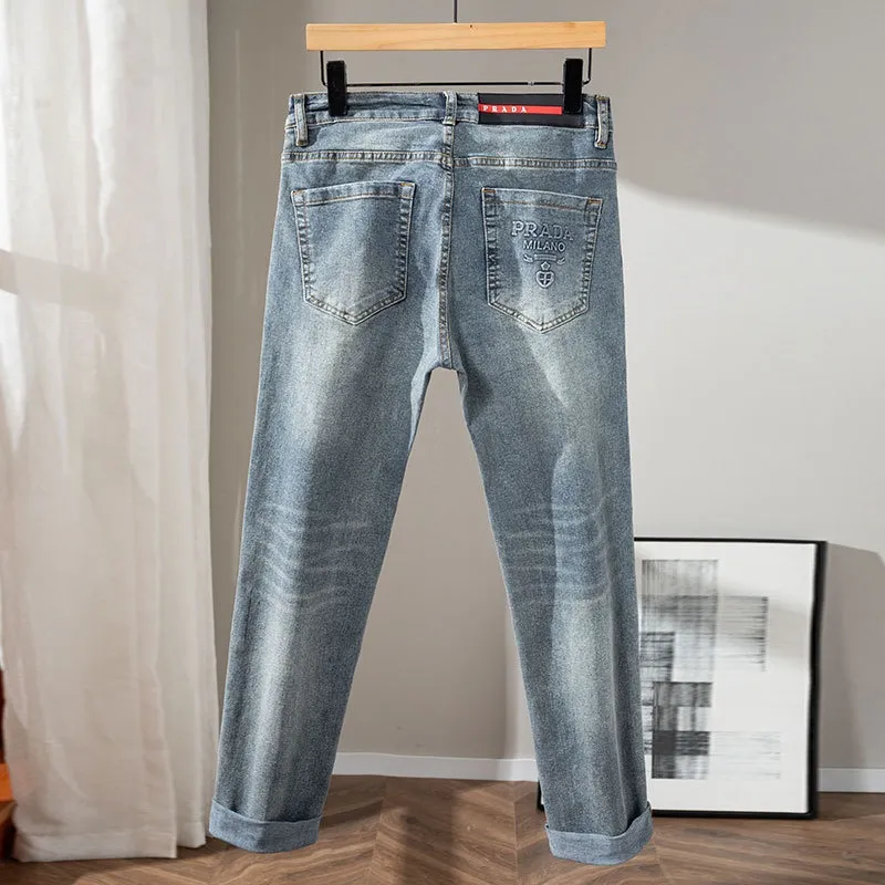 『S-2XL』取り入れたい 組み合わせやすい 重工 ハンサム 気質いい ジーンズ