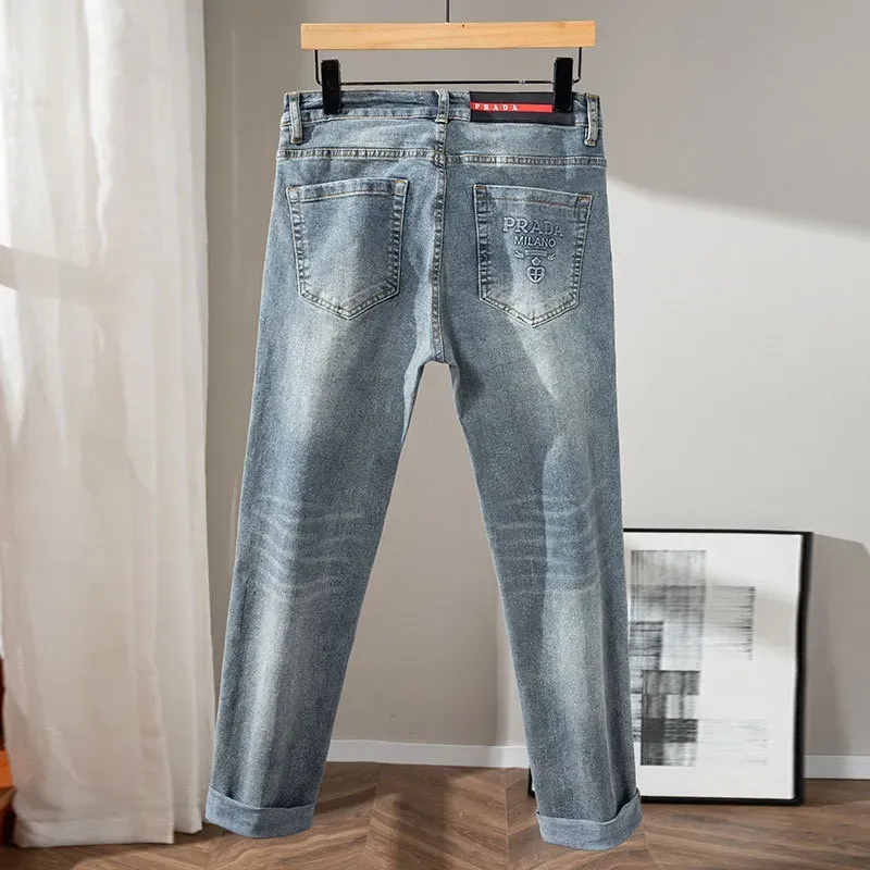 『S-2XL』取り入れたい 組み合わせやすい 重工 ハンサム 気質いい ジーンズ