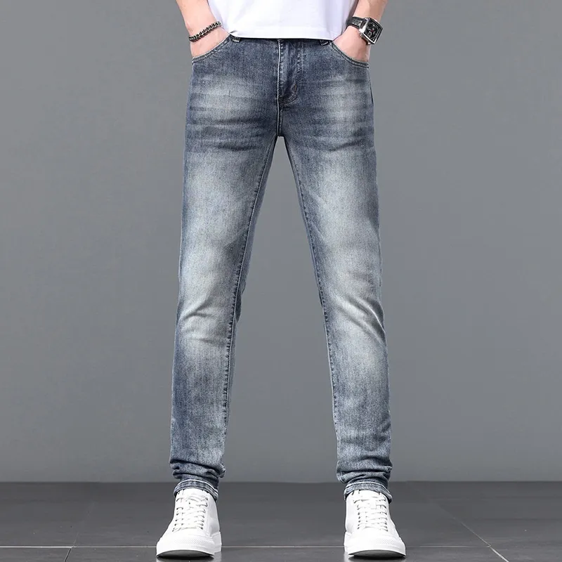 『S-2XL』上品 ファッション シンプル 高品質 着瘦せ ストレッチ 合わせやすい ジーンズ