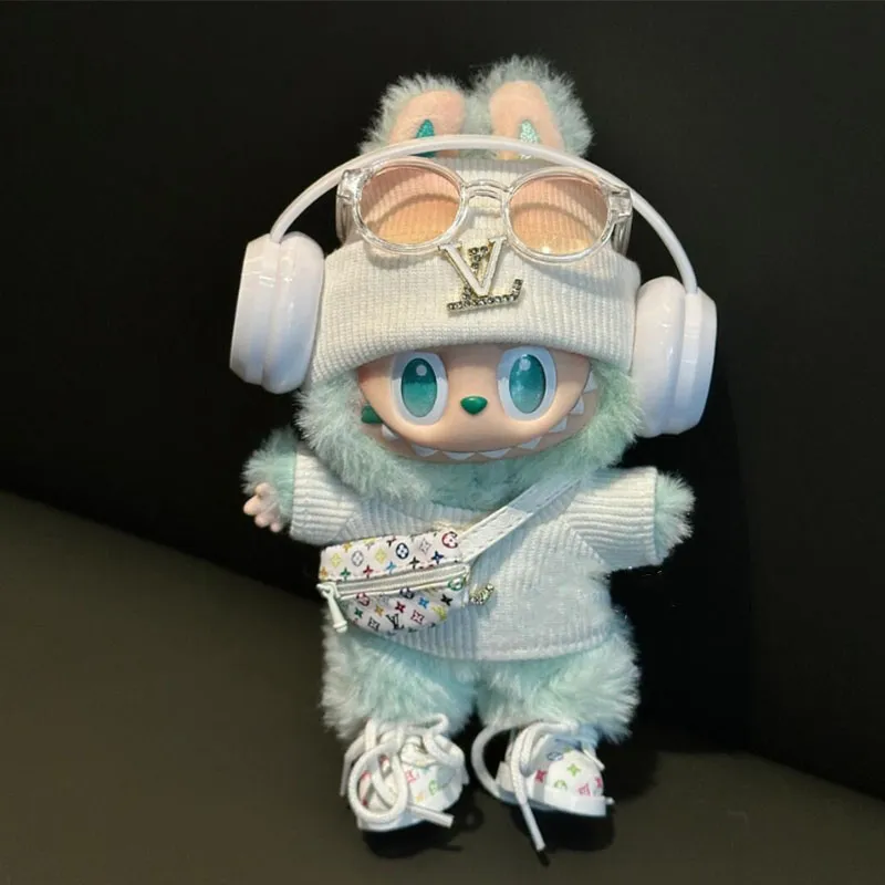 上品見え カッコイイ配色 labubuぬいぐるみペンダント服 人形を含まない