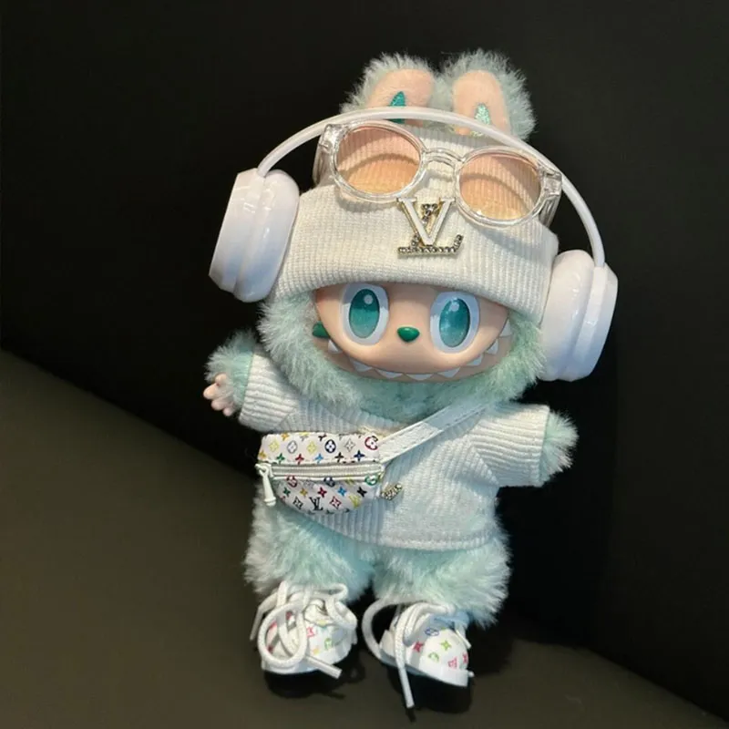 上品見え カッコイイ配色 labubuぬいぐるみペンダント服 人形を含まない